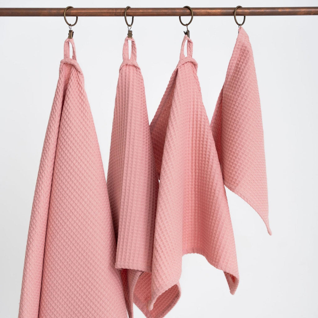 Handduk Handdukar VÅFFLA Set om 4st – Modern minimalism och taktil lyx (Flera varianter)