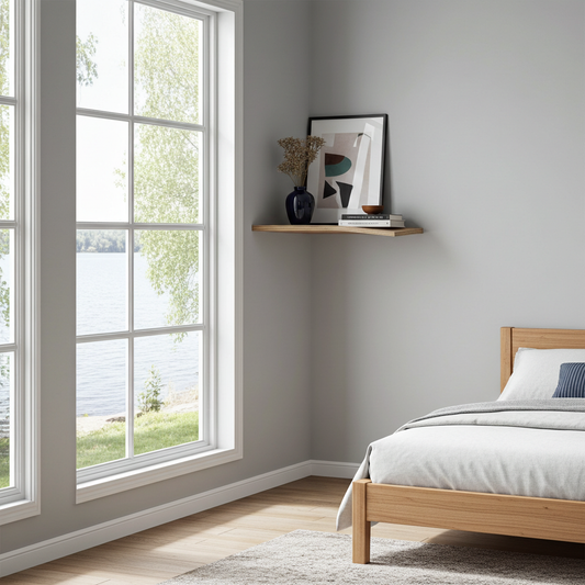 Hylla Hörnhylla EDGE – Stilren förvaring med industriell elegans (Flera varianter)