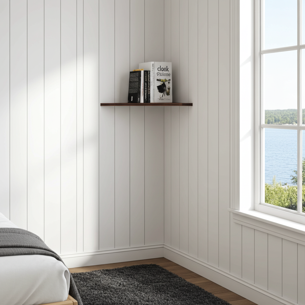 EDGE - Hörnhylla i trä