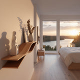 Floating Wooden Wall Shelf - Fish