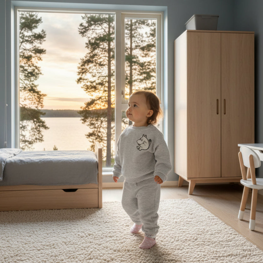 Klädset Collegeset MUMINTROLLET – Mjukt set med tröja och byxa (Flera storlekar)