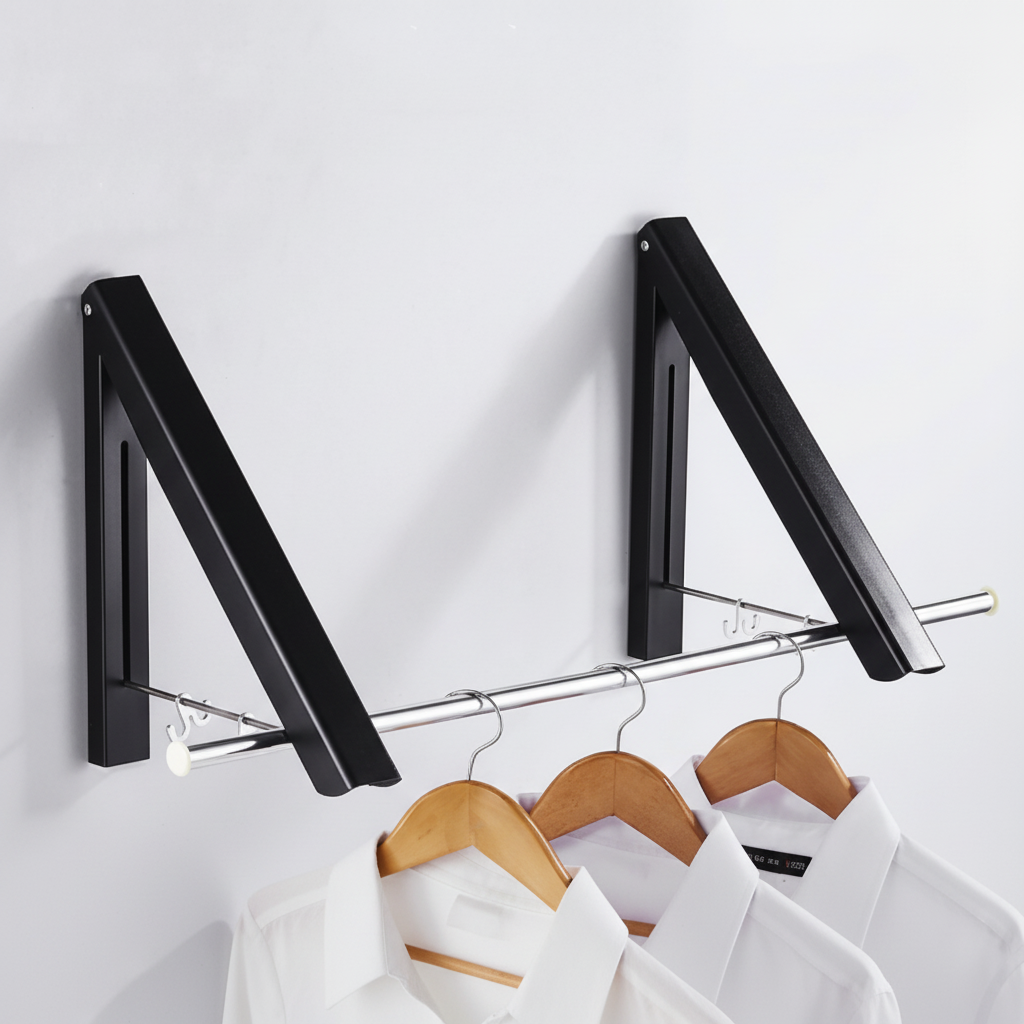 Förvaring Klädhängare FÄLLIN – Smart och platsbesparande vägghängare med fällbara krokar (Flera varianter)