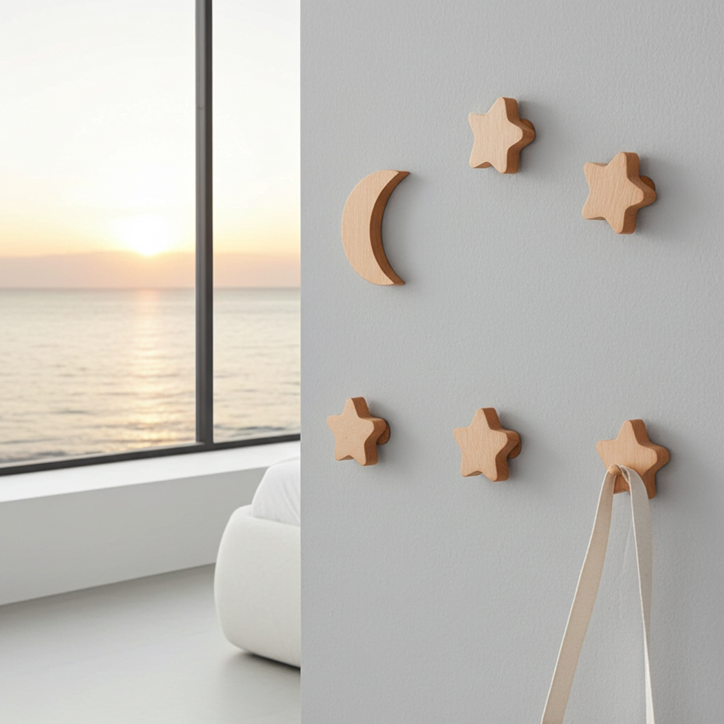 Krok Klädhängare TRÄKEN – Robust och stilren organisering för barnrum och sovrum (Flera varianter)