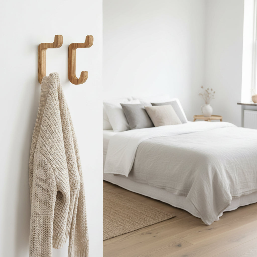 Krok Krokar set om 2st FRAMÅT – Stilrena klädhängare i massivt trä