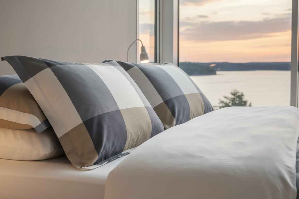 Kuddfodral RIPOSO – Elegant och mjukt kuddfodral i dekorativ design 2-pack (48x74 cm)