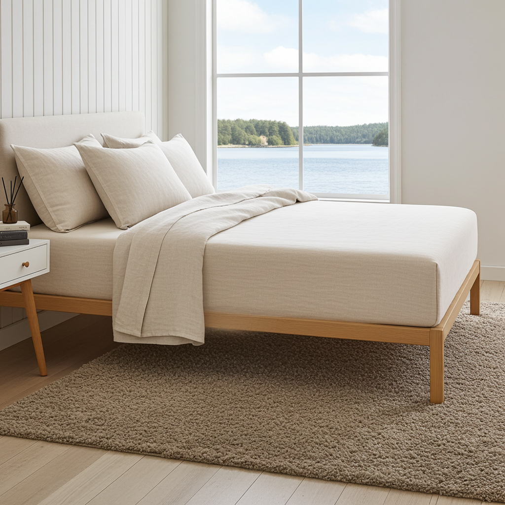 ECO Hampa Resårlakan dubbelsäng 180cm