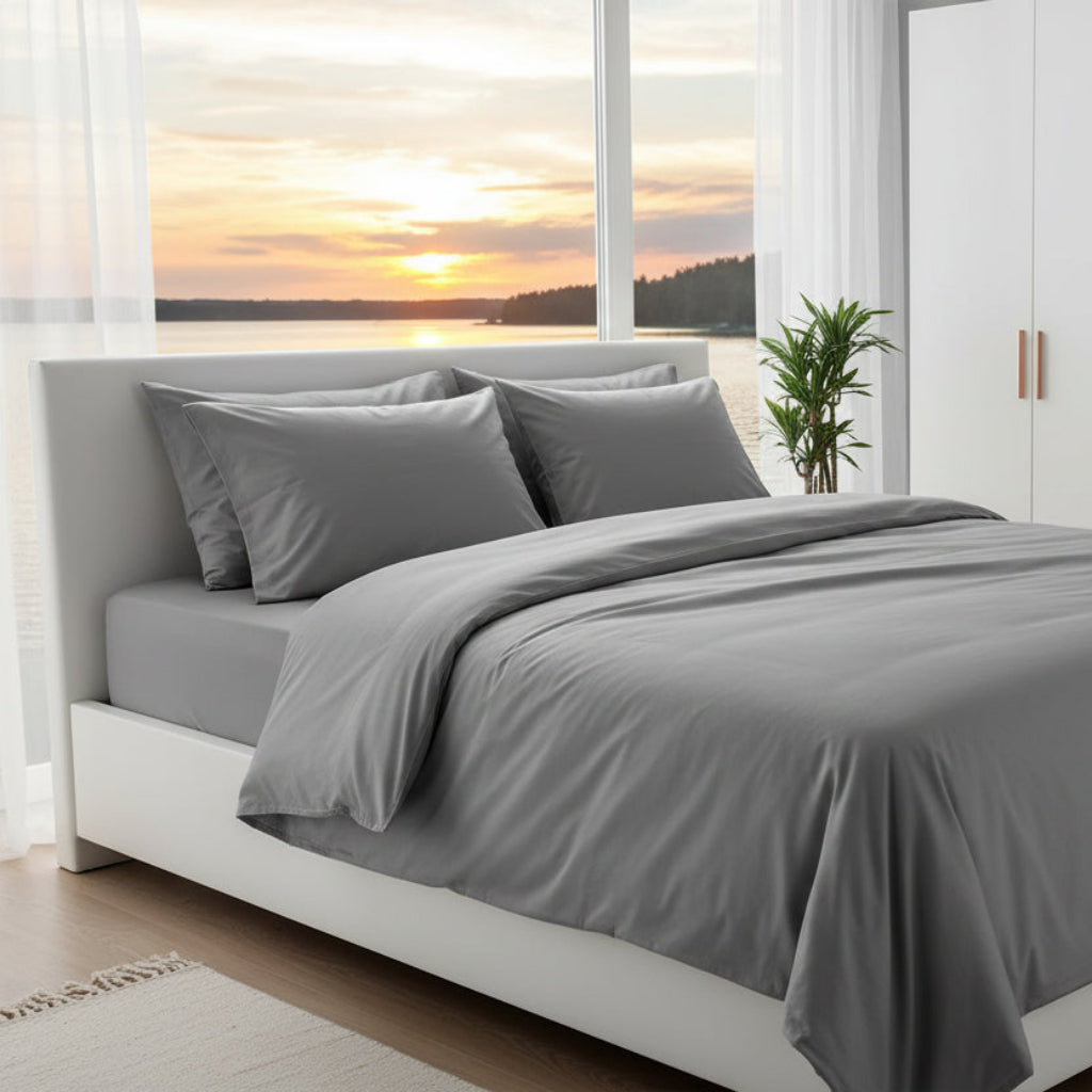 Underlakan Formsytt underlakan NILLA - mörkgrå (180x200cm)