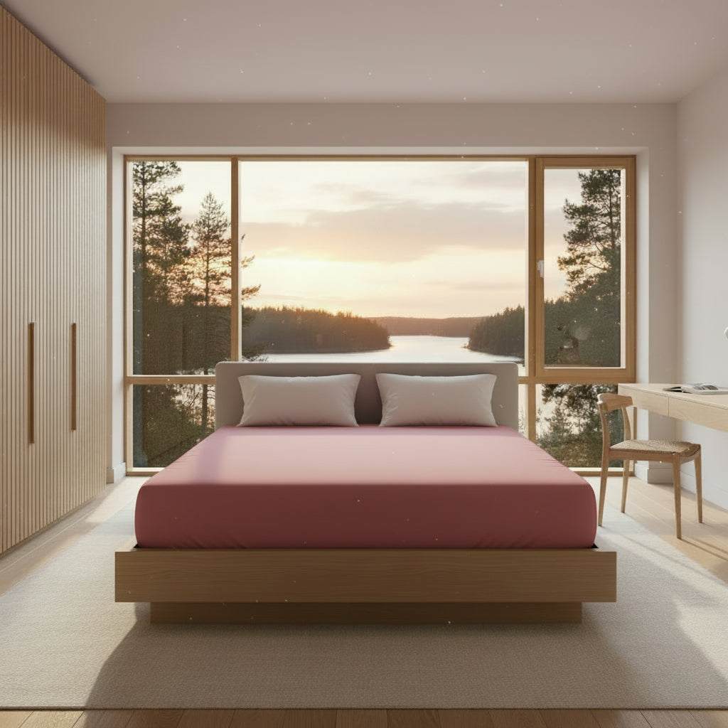 Underlakan Bomullslakan JUNO – Stretchbart dra-på-lakan i 100% bomull (Flera storlekar)