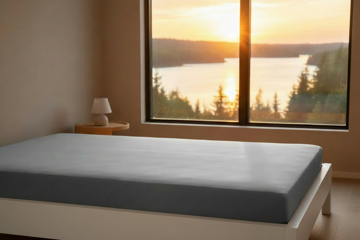 Fitted bottom sheet HOME LINGE PASSION HP71769 Grey Light grey 160 x 200 + 30 cm-4