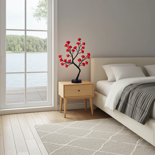 Bordslampa Lampa BLOMMAN – En dekorativ bordslampa med mjuk och organisk form (Flera färger)