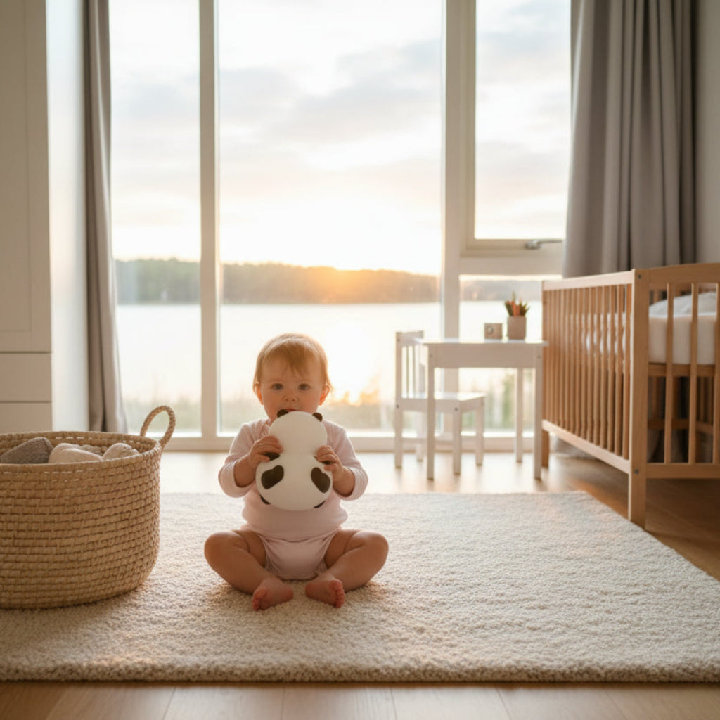 Lampa Nattlampa PANDAN – Mjuk och trygg nattbelysning för barnrummet
