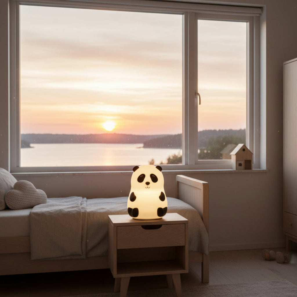 Lampa Nattlampa PANDAN – Mjuk och trygg nattbelysning för barnrummet