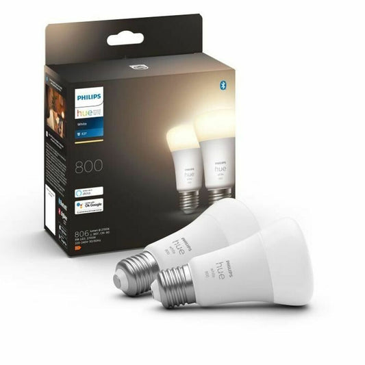 Smart Light bulb Philips 8719514319028 White F 60 W 9 W E27 800 lm (2700 K) (2 Units)-6