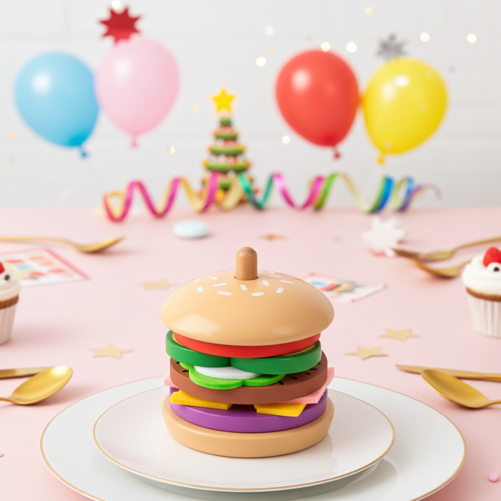 BURGAREN - Träleksak i 15 delar