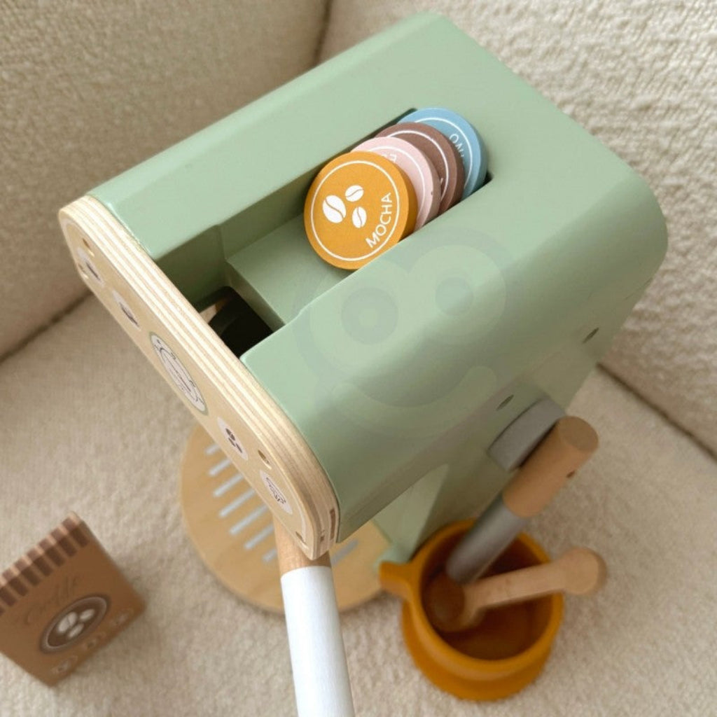 Leksaker Träleksak KAFFE 25 delar – För små baristor och kreativa fikastunder