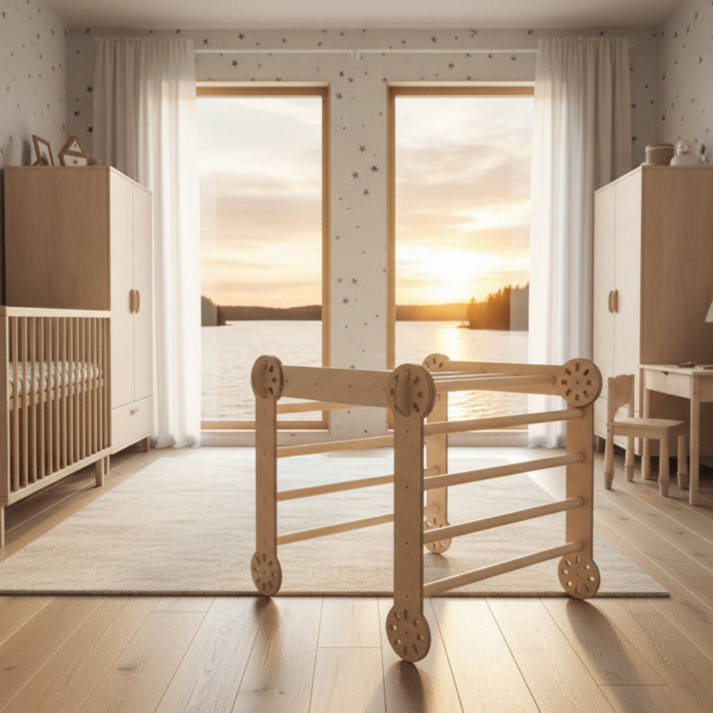 Klätterställning Stabil klätteriangel KLÄTTRA – i naturmaterial