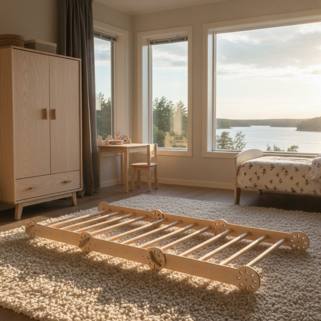 Klätterställning Stabil klätteriangel KLÄTTRA – i naturmaterial