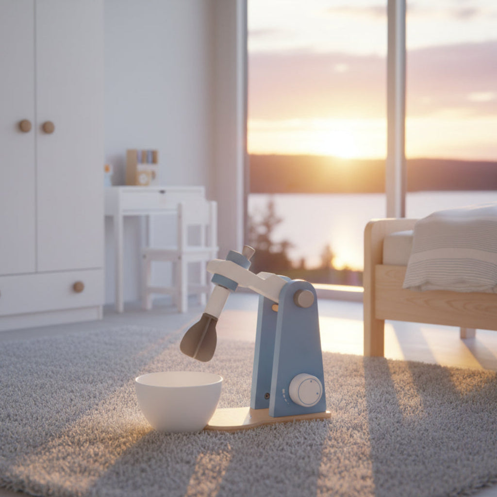 Leksaker Träleksak MIXER bakmaskin – Kreativt set för den lilla kocken