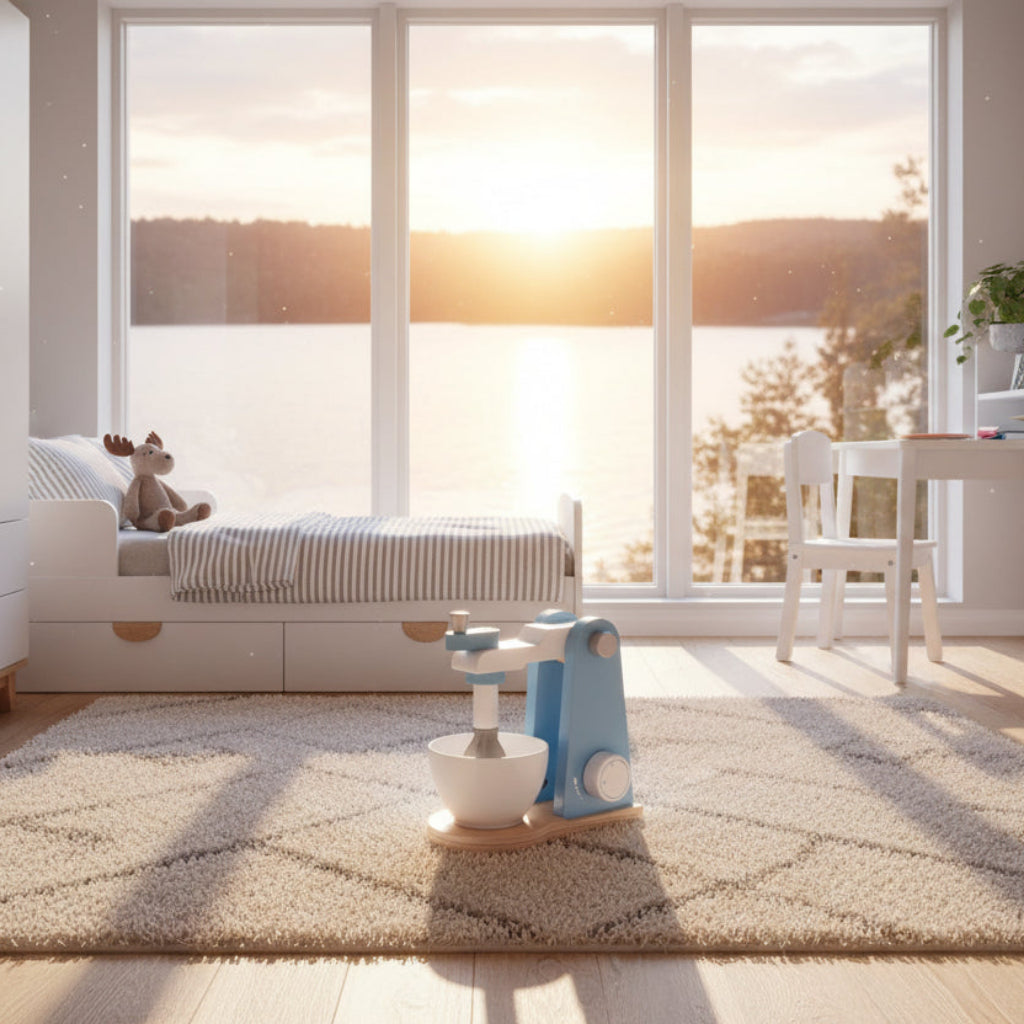 Leksaker Träleksak MIXER bakmaskin – Kreativt set för den lilla kocken