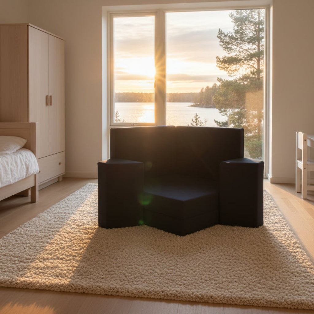 Soffa Aktivitetsmatta MJUK – Flexibel barnsoffa och lekmadrass i ett