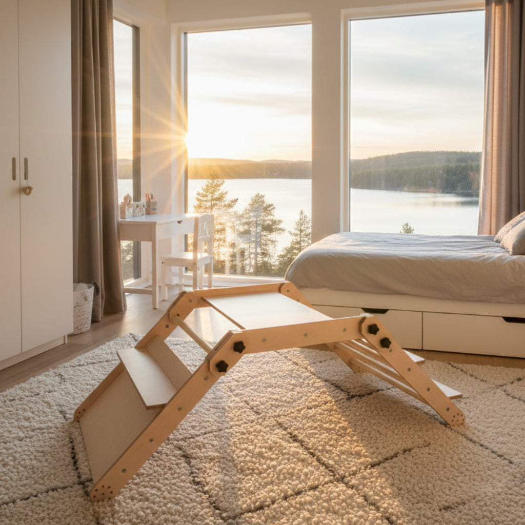 Klätterställning Klätterleksak NABU - skrivbord & whiteboard