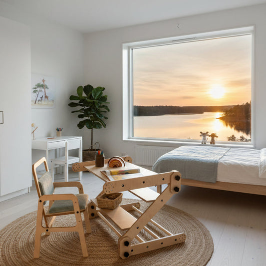 Klätterställning Klätterleksak NABU - skrivbord & whiteboard