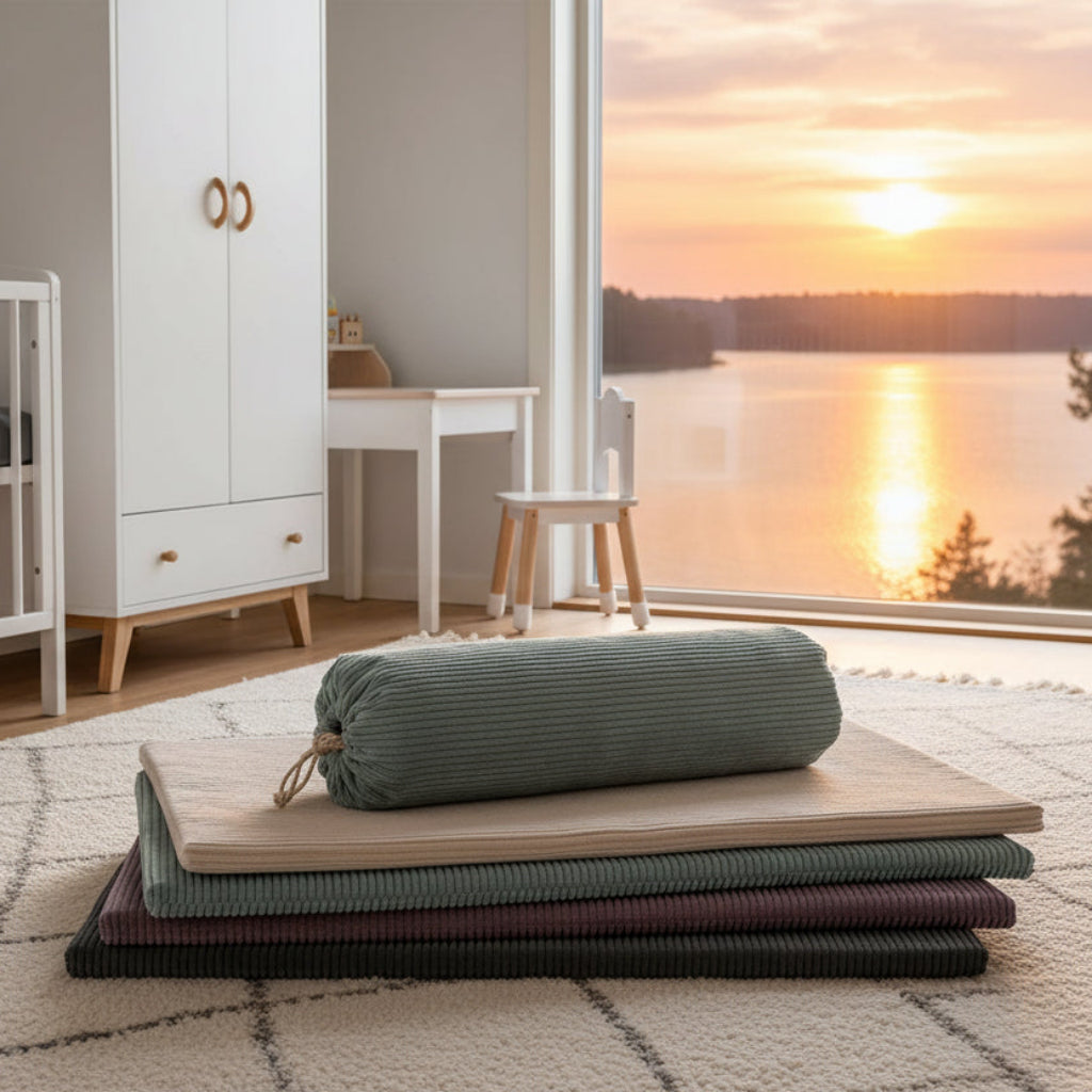 Lekmatta Mjuk och vändbar lekmatta PLAYFUL – för barnrummet (110 x 78 x 3 cm)