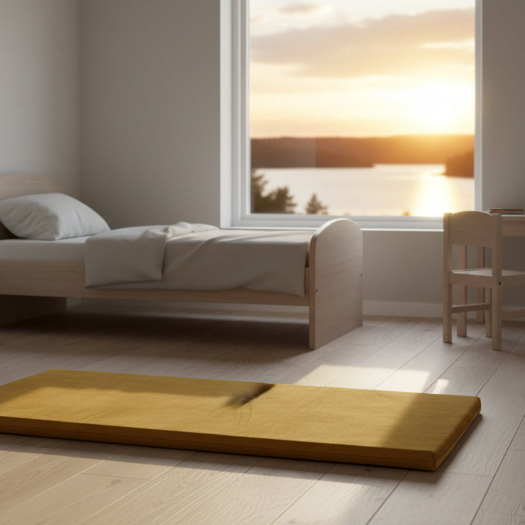 Lekmatta Mjuk och vändbar lekmatta PLAYFUL – för barnrummet (110 x 78 x 3 cm)