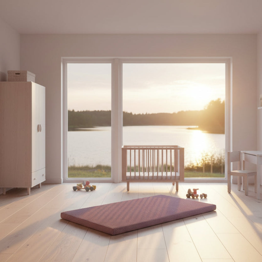 Lekmatta Mjuk och vändbar lekmatta PLAYFUL – för barnrummet (110 x 78 x 3 cm)