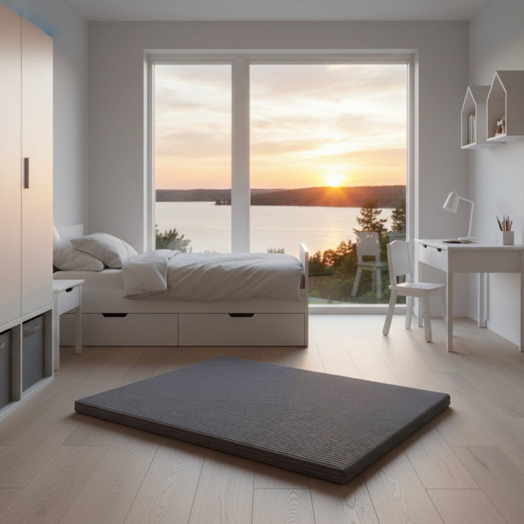 Lekmatta Mjuk och vändbar lekmatta PLAYFUL – för barnrummet (110 x 78 x 3 cm)