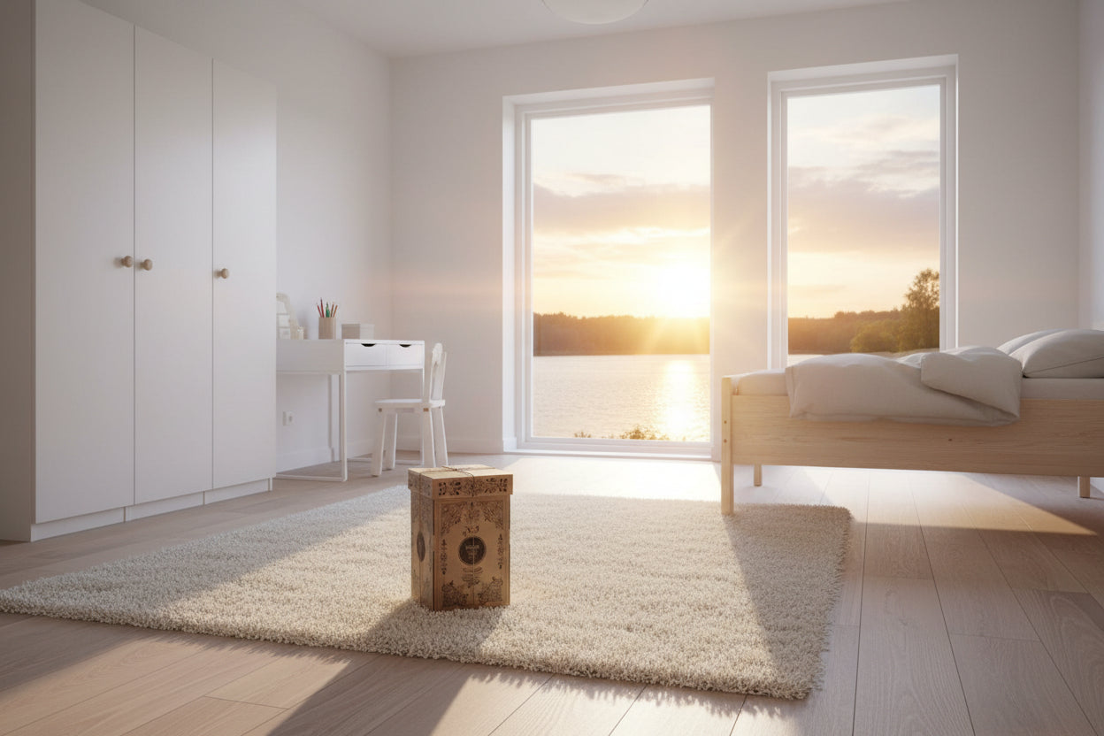 Wooden Square Pyramid - Natural