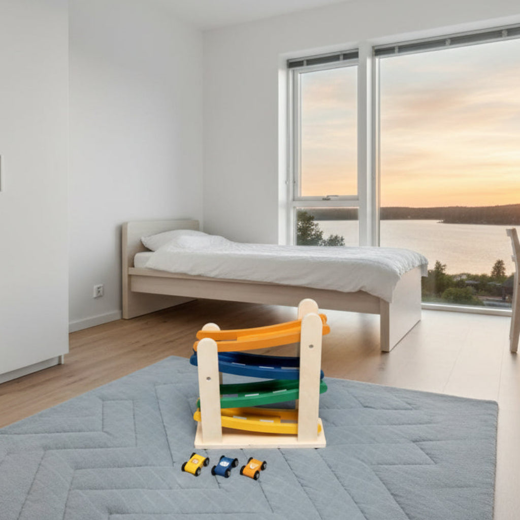 Leksaker Träleksak racerbana RACE – Klassisk sicksack-bana i gediget trä