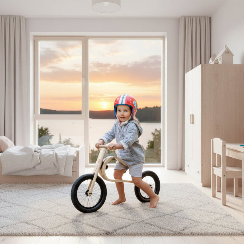 Babyleksaker Anpassningsbar springcykel RIDE – i stilren design