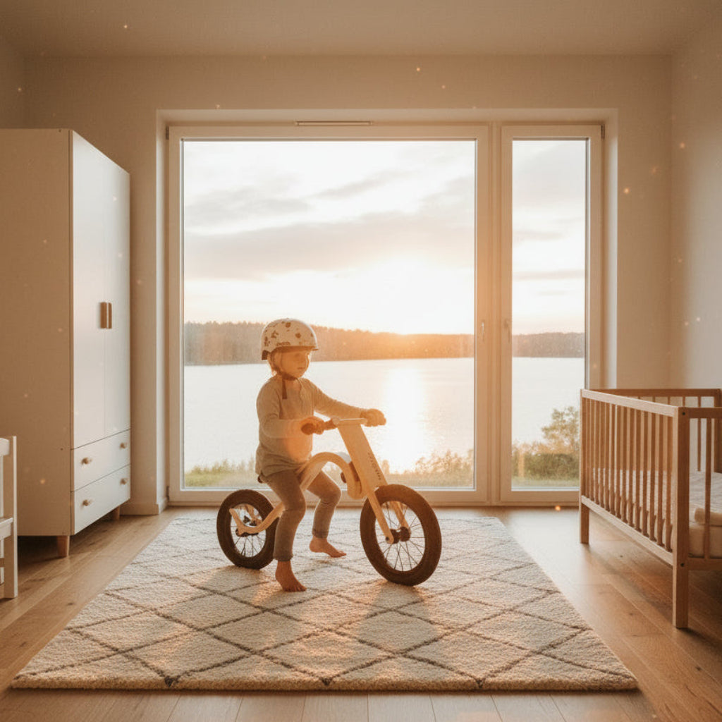 Babyleksaker Anpassningsbar springcykel RIDE – i stilren design