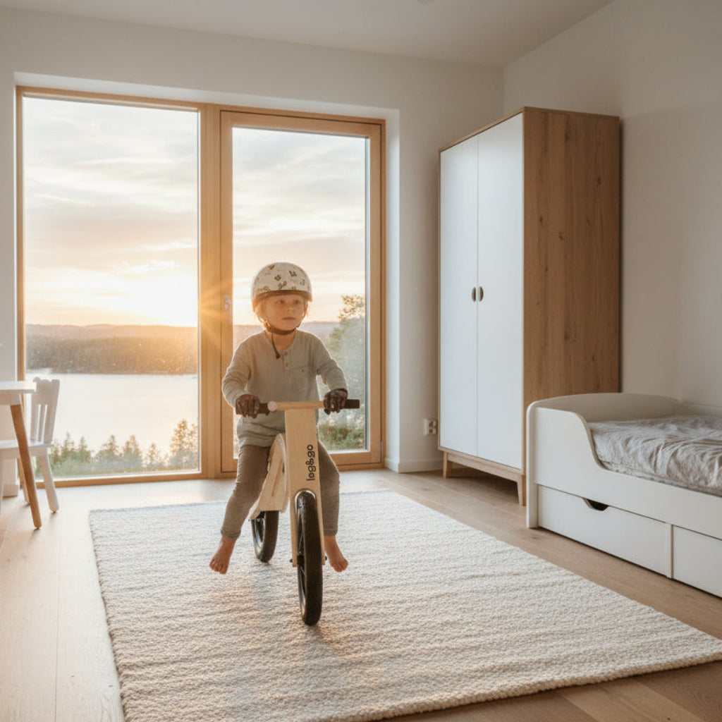 Babyleksaker Anpassningsbar springcykel RIDE – i stilren design