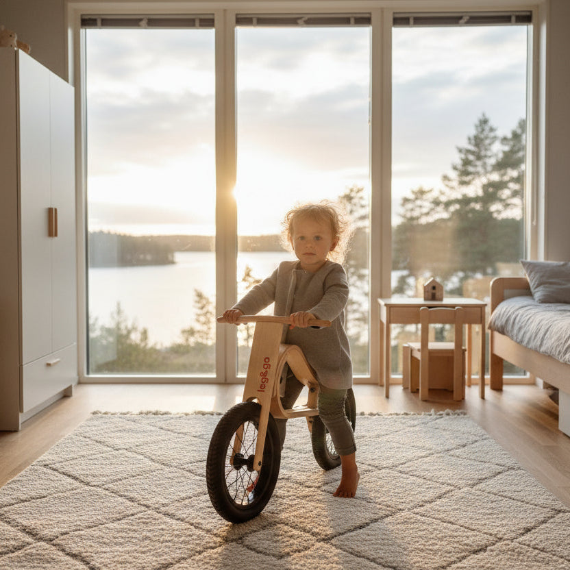 Babyleksaker Anpassningsbar springcykel RIDE – i stilren design