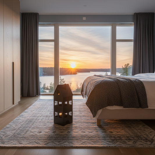 Ljuslykta Ljuslykta HUSET – Industriell charm i stilren plåt