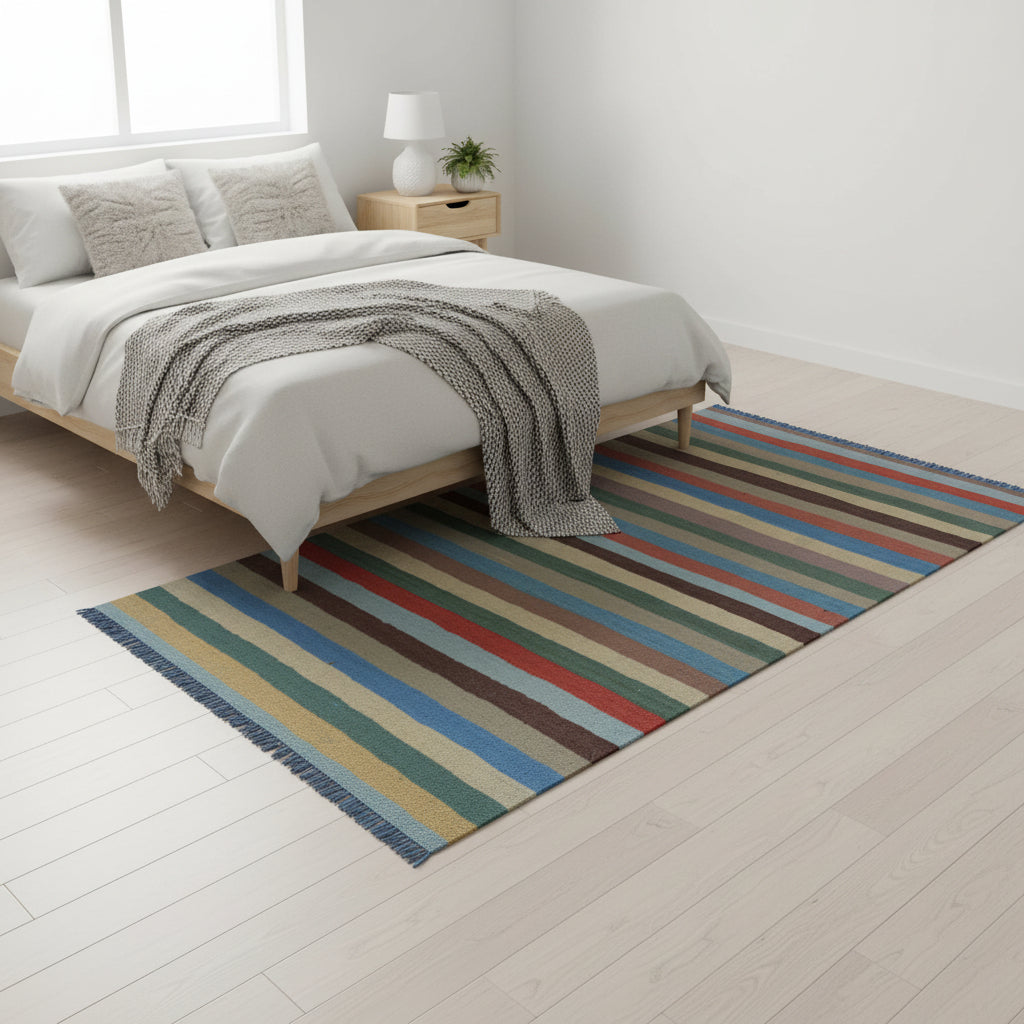 Mattor Ullmatta ARVID – Handvävd elegans i högkvalitativ ull (120 x 160 cm)