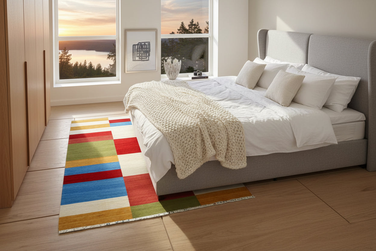 Handmade-Genuine-Woolen-Colorful-Rug