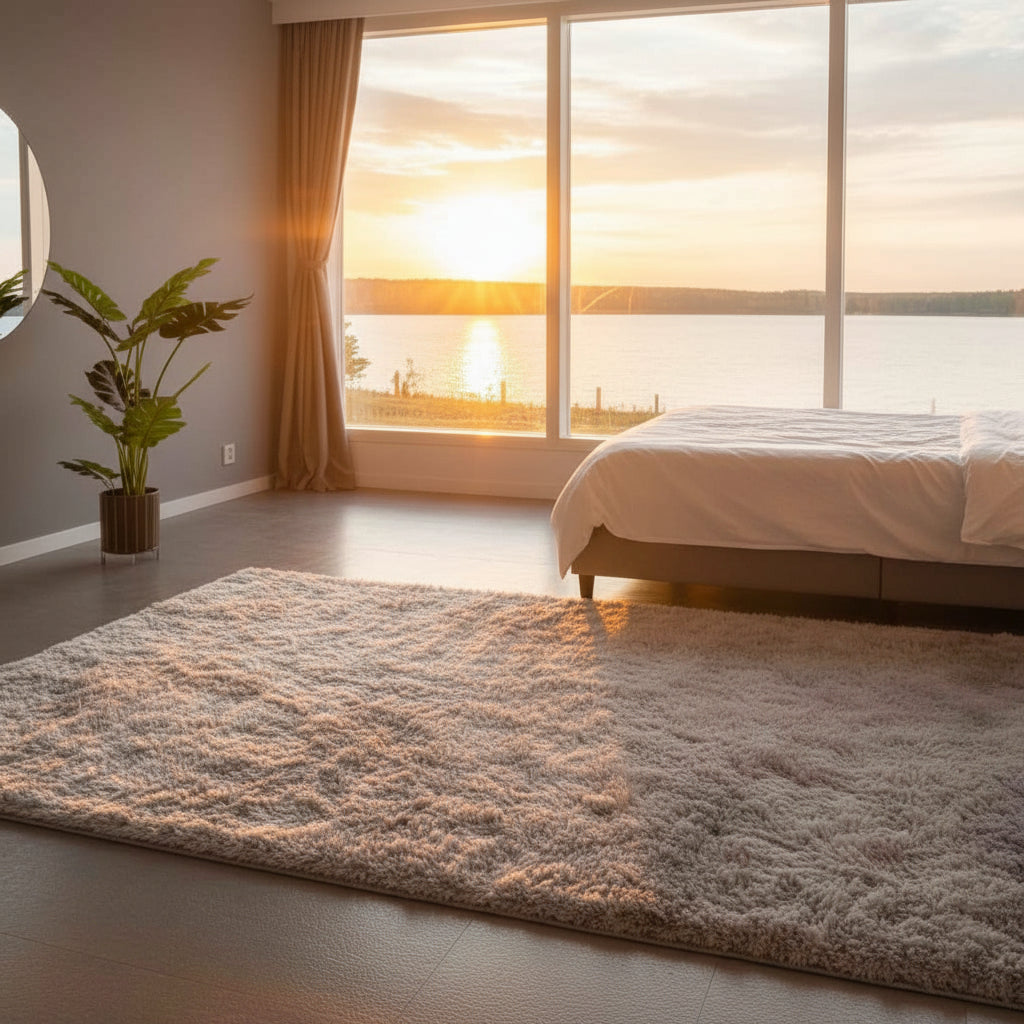 Mattor Matta FLUFFIG – Mjuk och dekorativ matta med hög komfort (Flera storlekar)