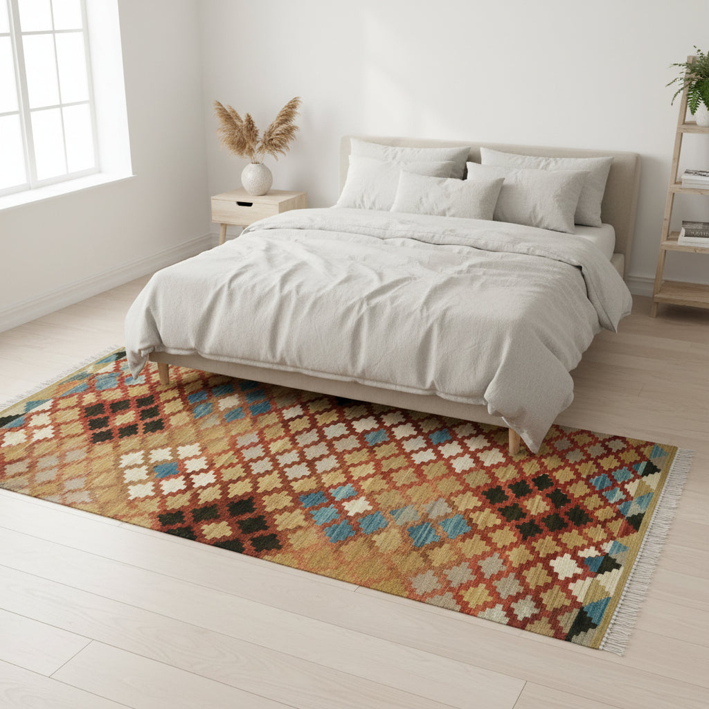 Mattor Handvävd ullmatta JOAKIM – Stilren och slitstark matta i naturnära design (170 x 260 cm)