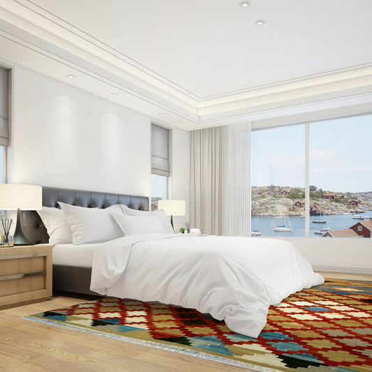 Mattor Handvävd ullmatta JOAKIM – Stilren och slitstark matta i naturnära design (170 x 260 cm)