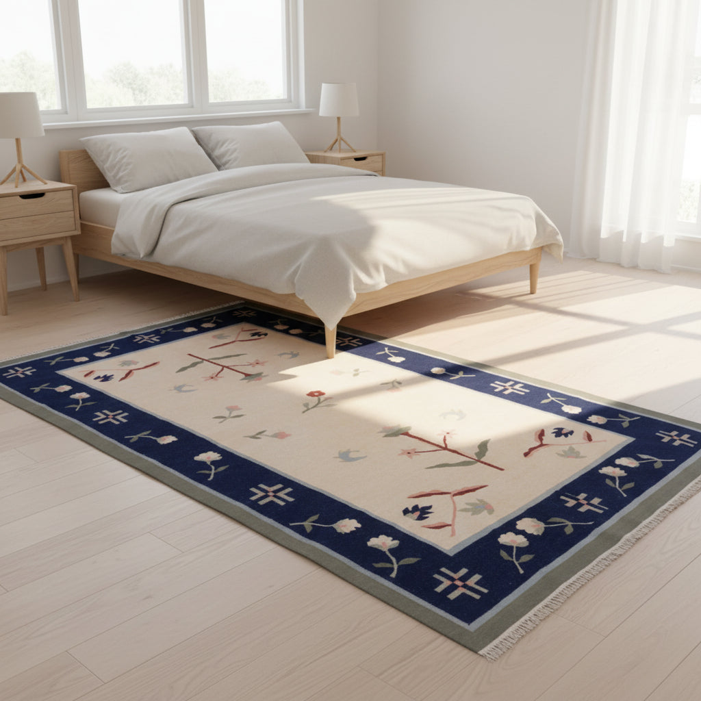 Mattor Matta i ull KELIM - Handvävd karaktär och tidlös design (175 x 265 cm)