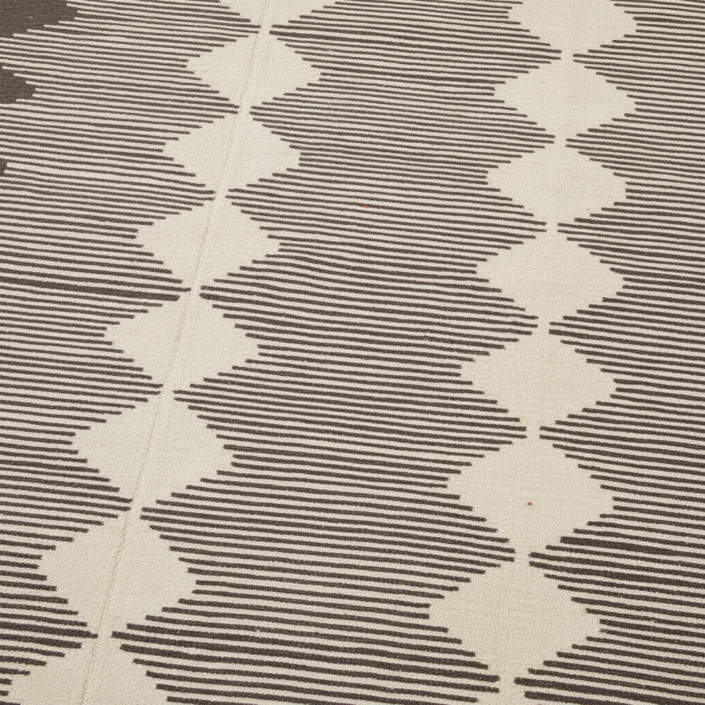 Mattor Handvävd ullmatta PATRIK – Grafisk elegans och mjuk komfort för ditt hem (125 x 190 cm)