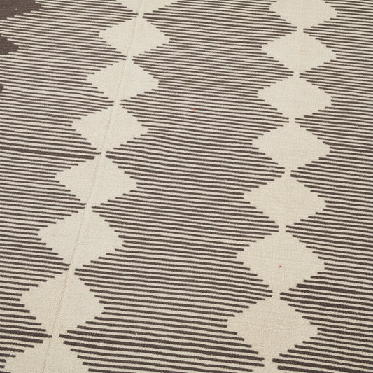 Mattor Handvävd ullmatta PATRIK – Grafisk elegans och mjuk komfort för ditt hem (125 x 190 cm)