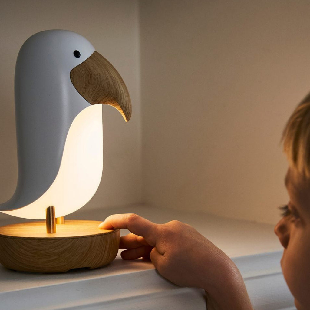Nattlampa Nattlampa FÅGEL – En lysande vän för trygga nätter