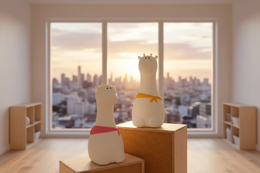 Giraffe Silicone Lamp - White