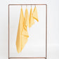 Organic Waffle Cotton Towel - Yellow