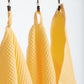 Organic Waffle Cotton Towel - Yellow