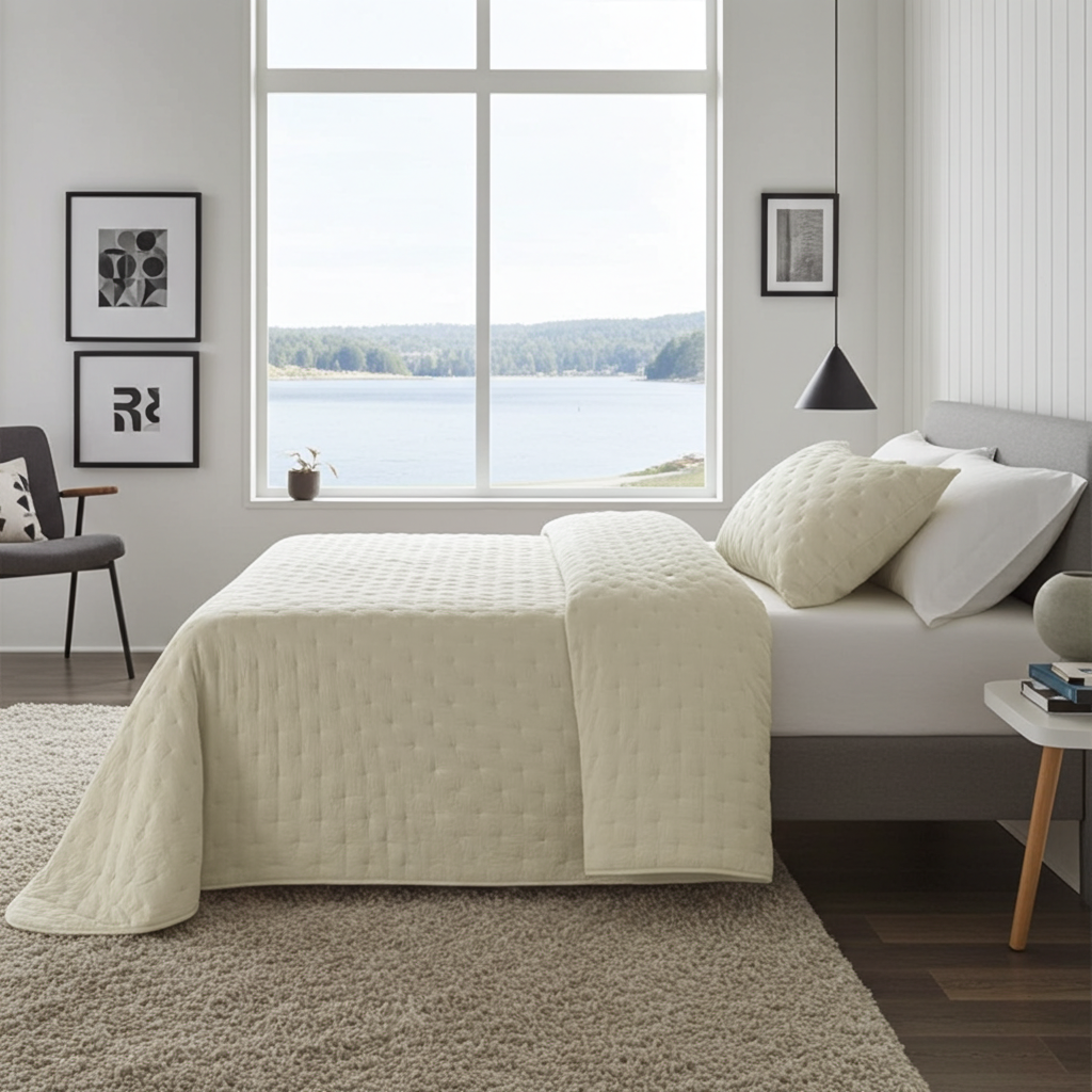 DOTS - Överkast Pierre Cardin med kuddfodral